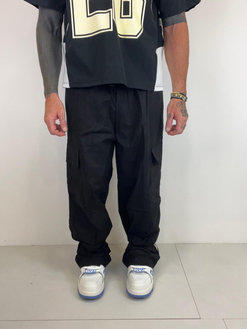 Cargo nero in cotone