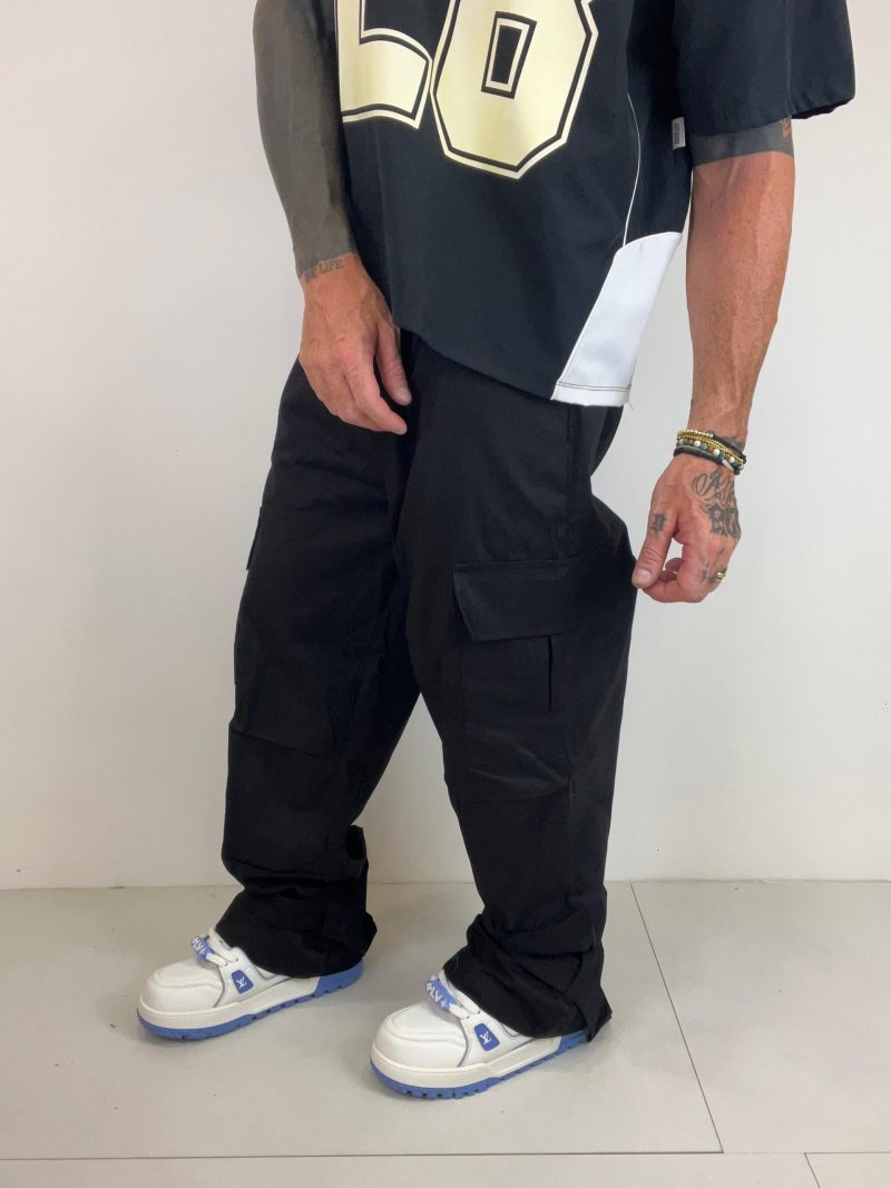 Cargo nero in cotone - immagine 2
