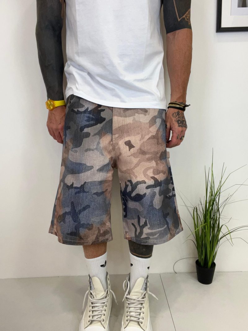 Bermuda jeans mimetic