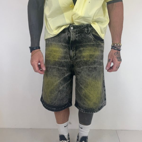 Bermuda jeans Black and Yellow