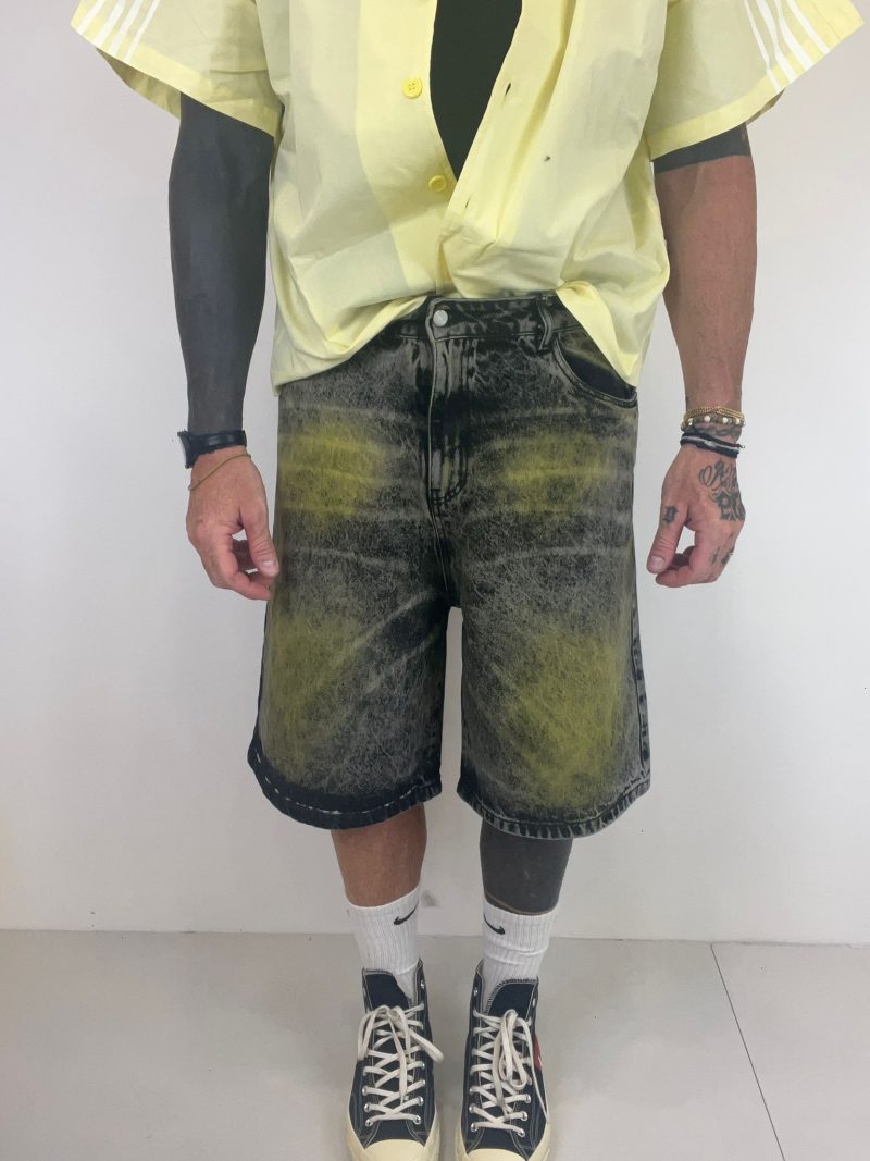 Bermuda jeans Black and Yellow